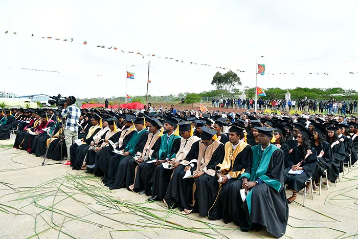 Excited students receiving the news of being awarded a study abroad scholarship,
celebrating with maps and suitcases,
Participants networking at a scholarship event,
exchanging contact information and discussing academic interests,Eritrea Students