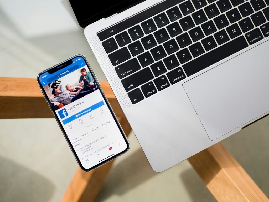 A vibrant image of items on sale in the Facebook Marketplace, highlighting the potential for turning unused items into profits,A collaboration scene with two individuals working together, indicating the concept of collaborations and sponsored content.