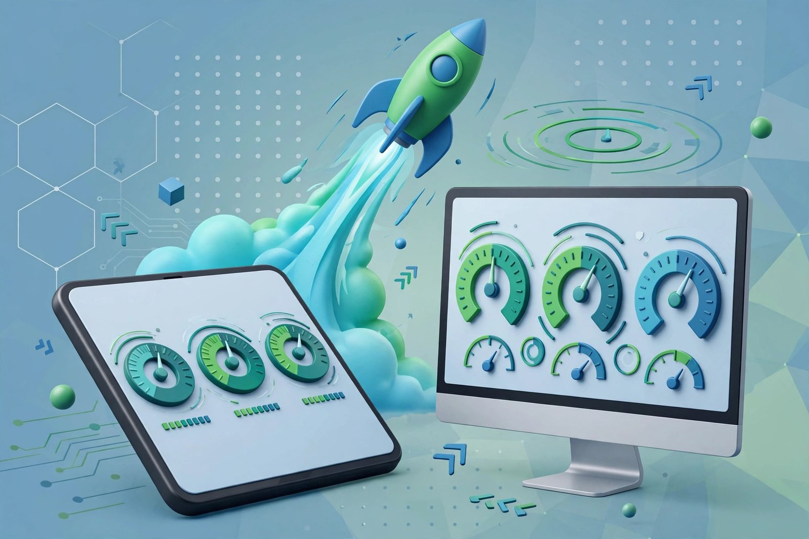 Core Web Vitals metrics improve with wordpress site speed optimization